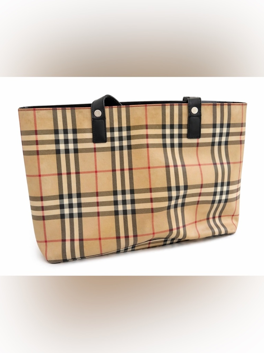 Burberry Nova Check Tote Bag | Classic Plaid | Large Everyday Bag